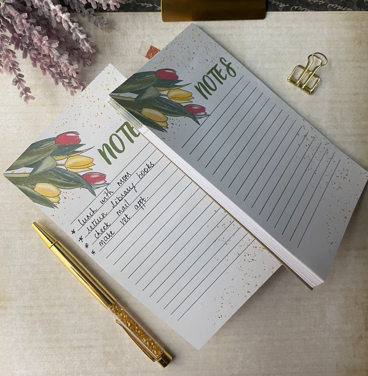 Daily Planner Notepad - 50 Tear-Off Pages for Quick Notes