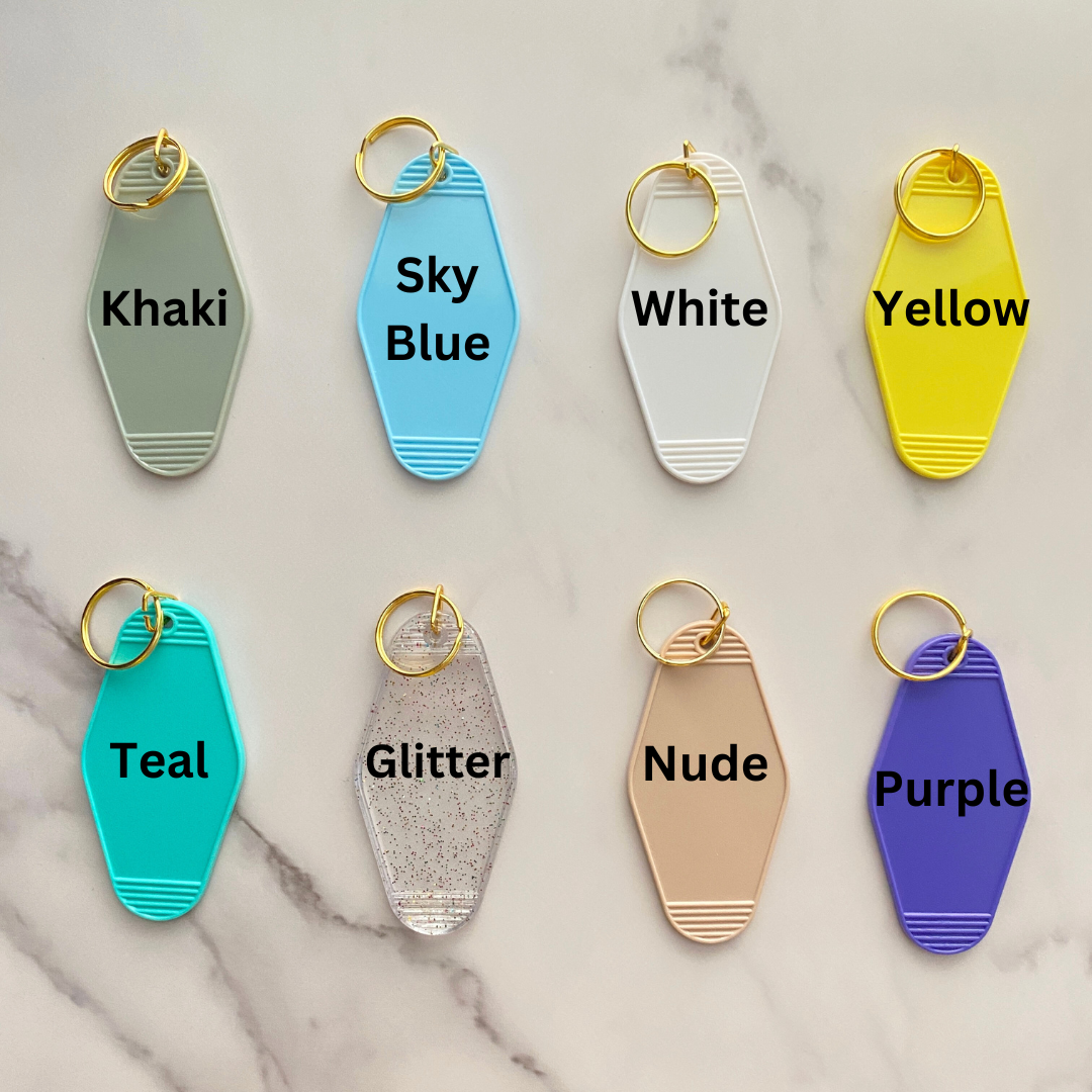 Custom Bookish Girlie Motel Keychain – Personalize Yours Today