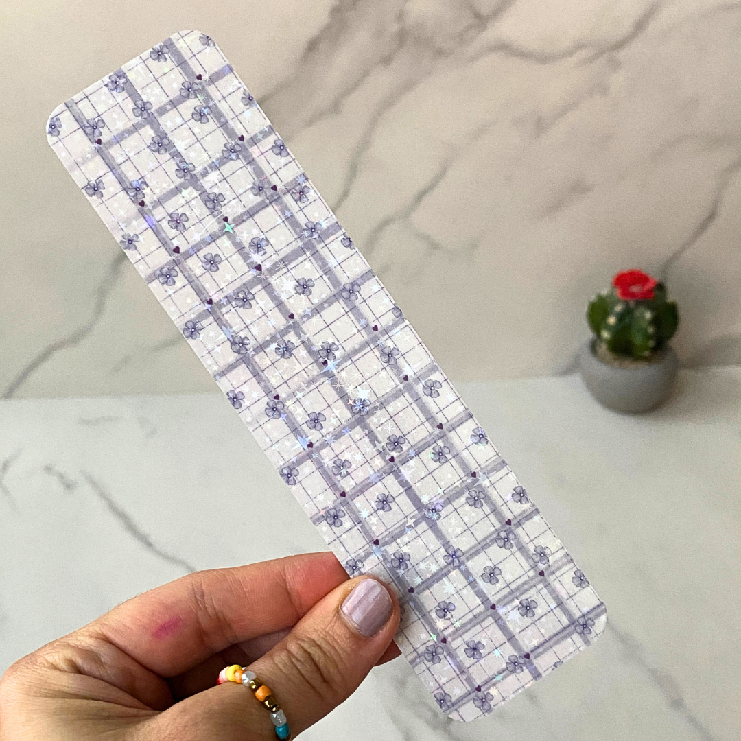 Purple Flowers Bookmark