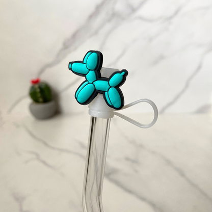 Balloon Dog Straw Topper – Cute, Durable, BPA-Free Silicone