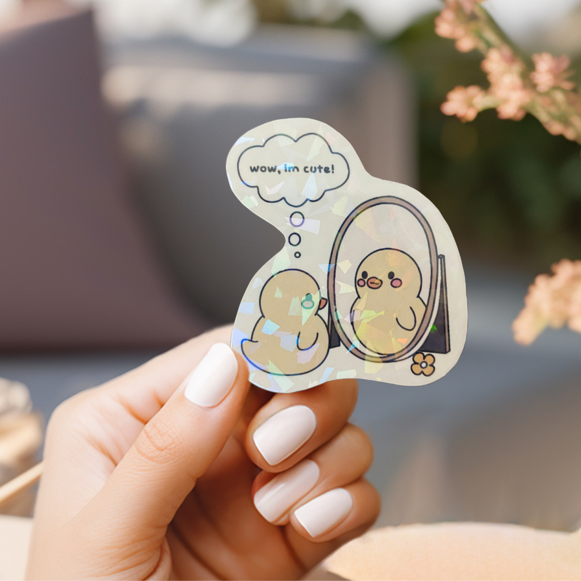 I'm Cute Sticker for Laptops, Water Bottles | Joyfulpeel