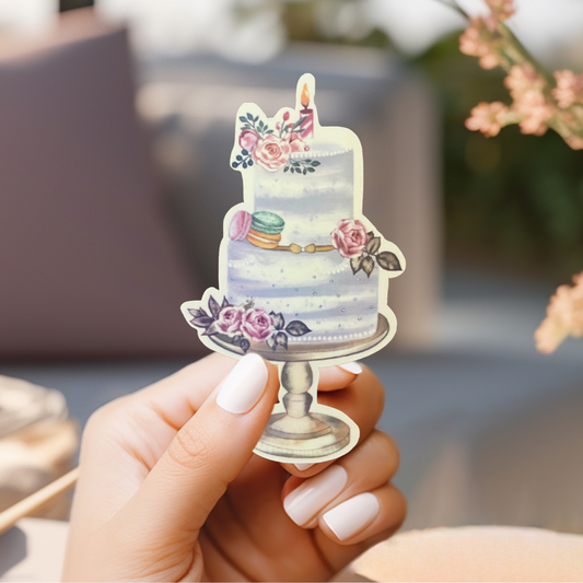 Whimsical Cake Sticker