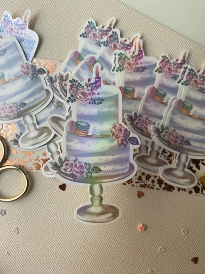 Whimsical Cake Sticker