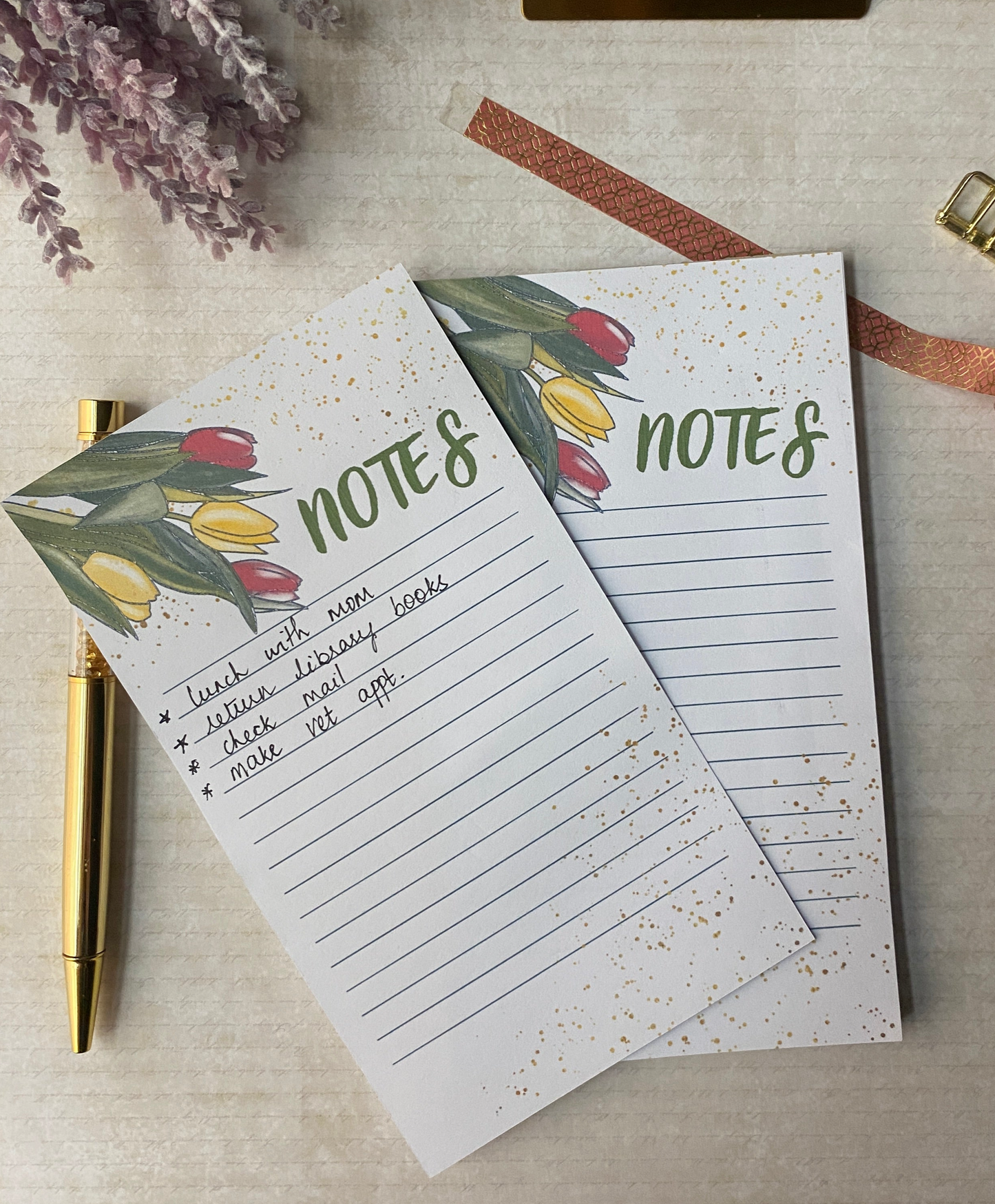 Daily Planner Notepad - 50 Tear-Off Pages for Quick Notes