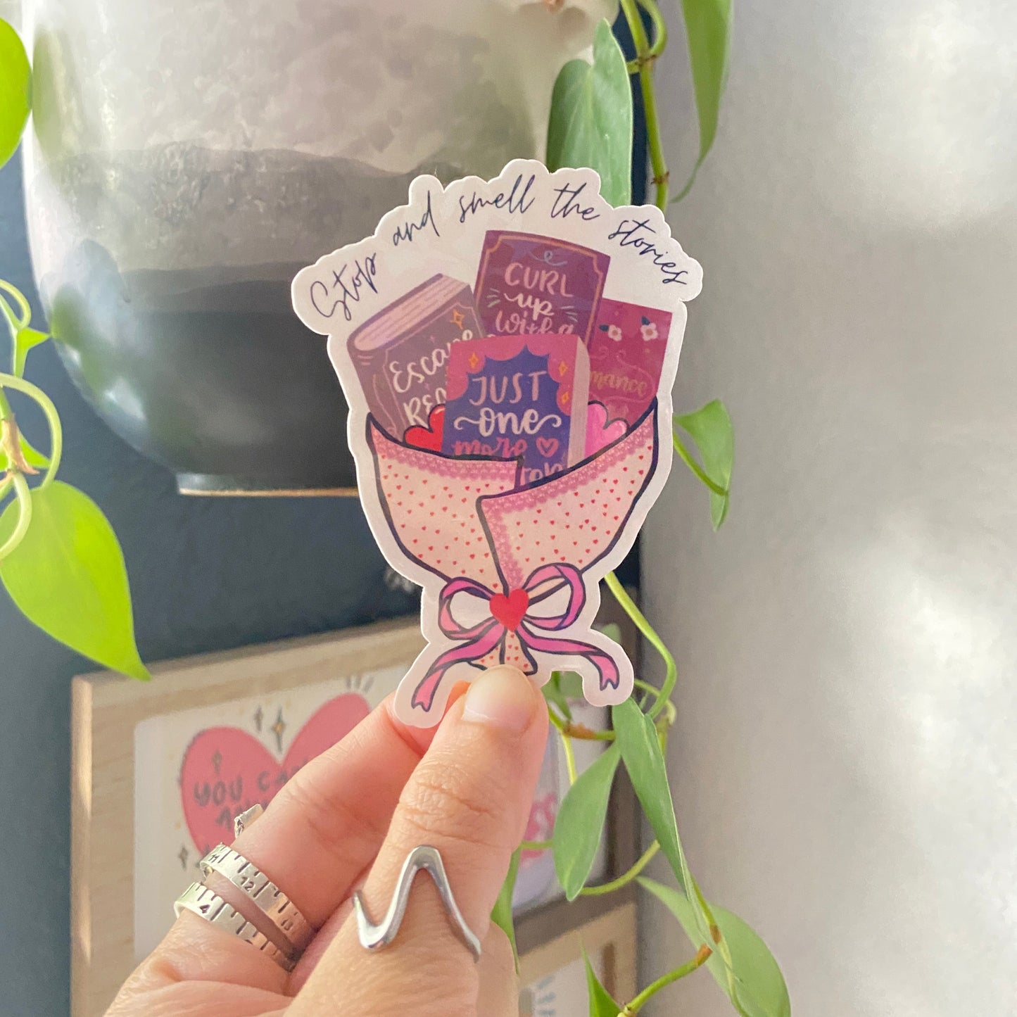 Book Bouquet Sticker