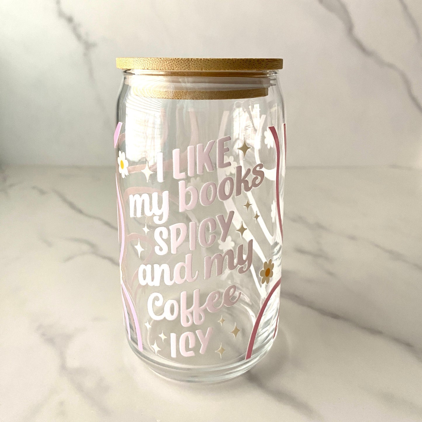 Bookish Glass Cup 16 oz