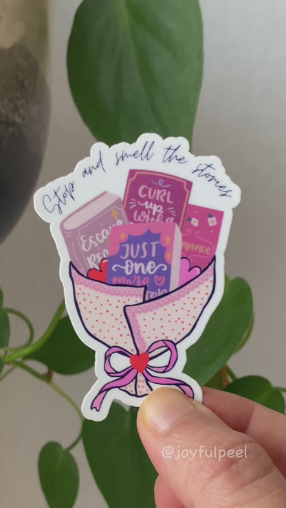 Book Bouquet Sticker