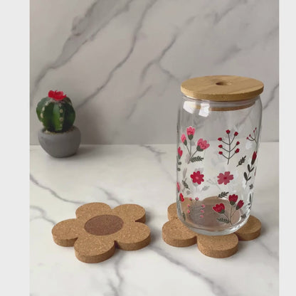 Daisy Flower Cork Coaster