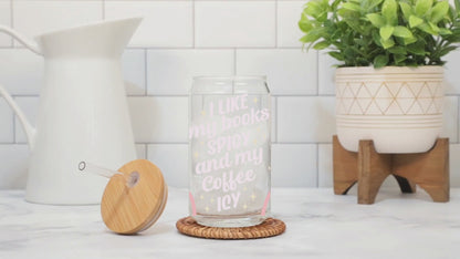 Bookish Glass Cup 16 oz