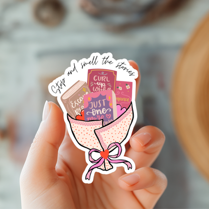 Book Bouquet Sticker