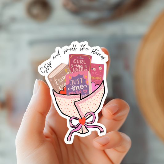 Book Bouquet Sticker